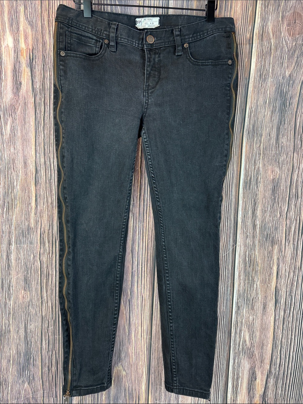 Free People Levon Full Side Zip Skinny Jeans